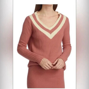 CAROLINE CONSTAS Hadley sweater NWT
Dusty Rose size Large
